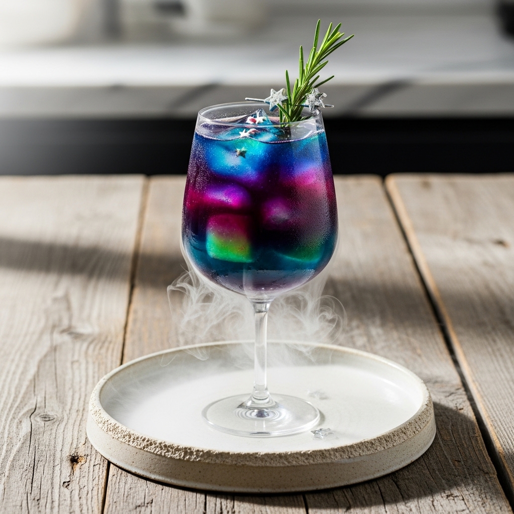 Aurora Mocktail: A Nordic Twilight in a Glass