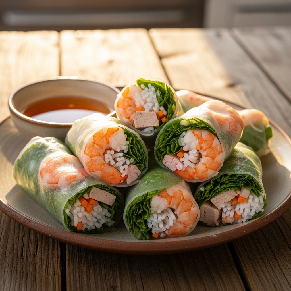 Morning Sunshine Vietnamese Rice Paper Rolls