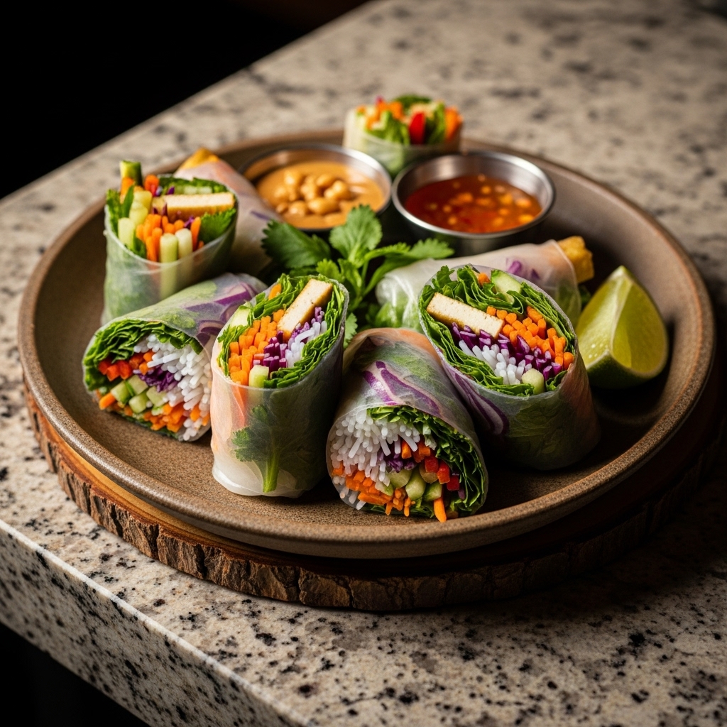 Energizing Vietnamese Vegetarian Summer Rolls