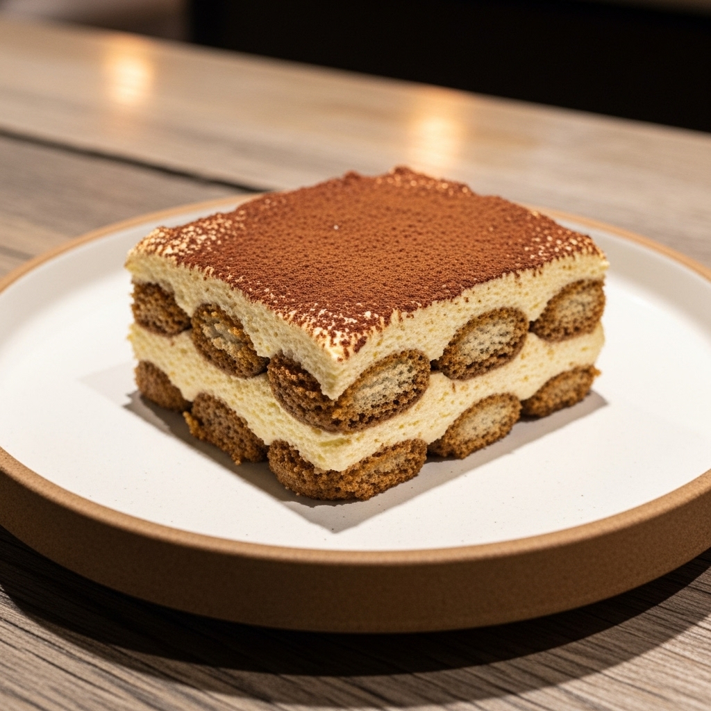 Aromatic Vegan Tiramisu with Almond-Cocoa Layers