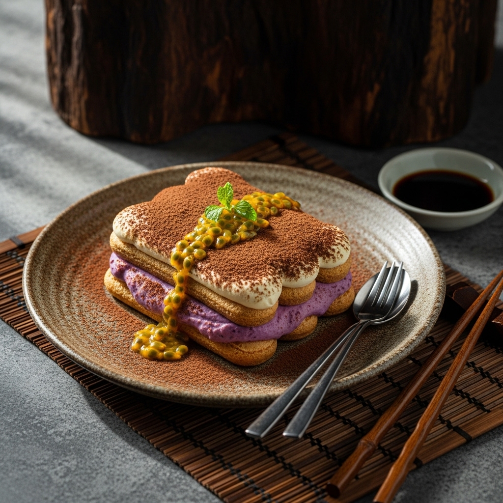 Amazonian Açaí Passion Fruit Tiramisu