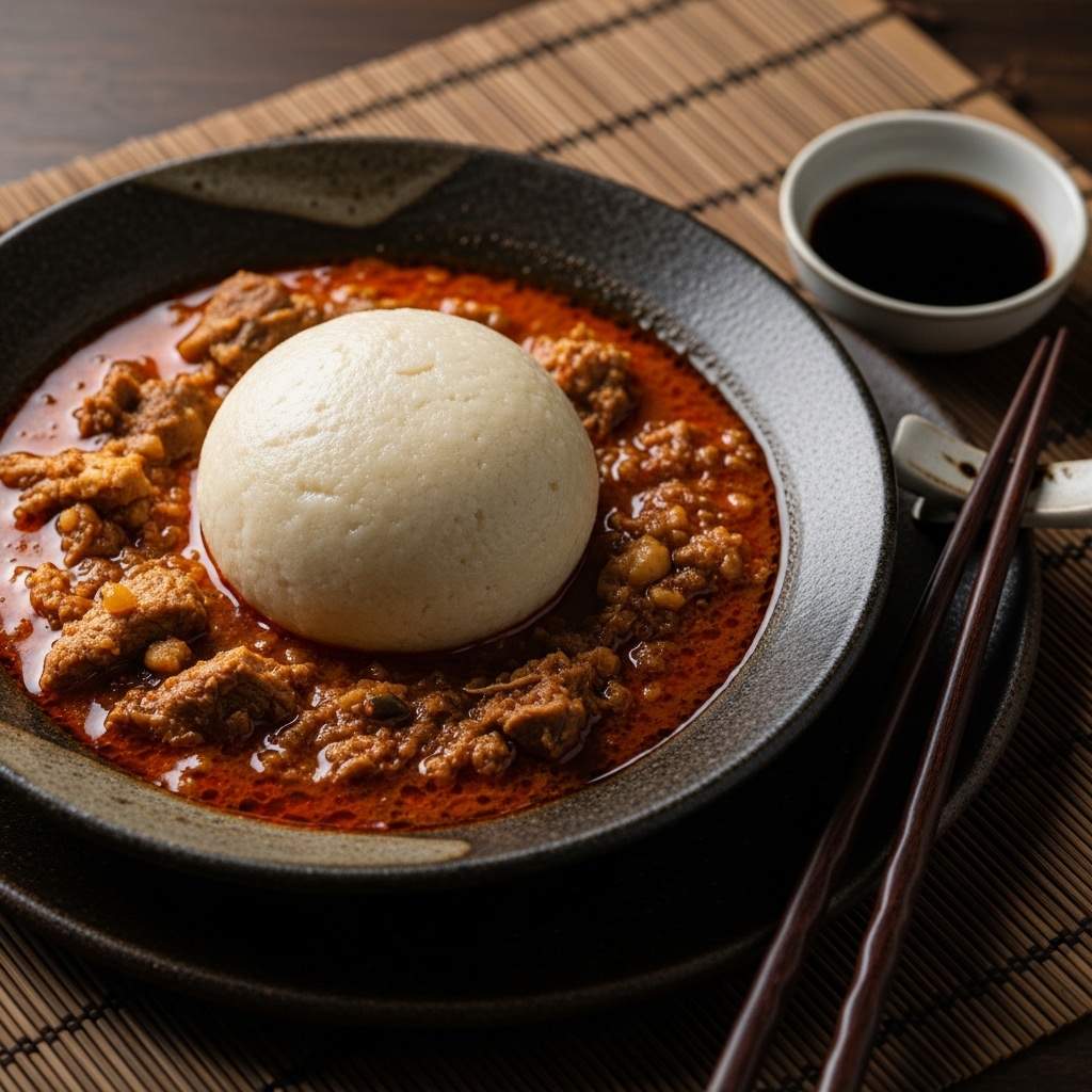 Delectable Keto Ghanaian Fufu and Palm Nut Soup (Groundnut Stew)