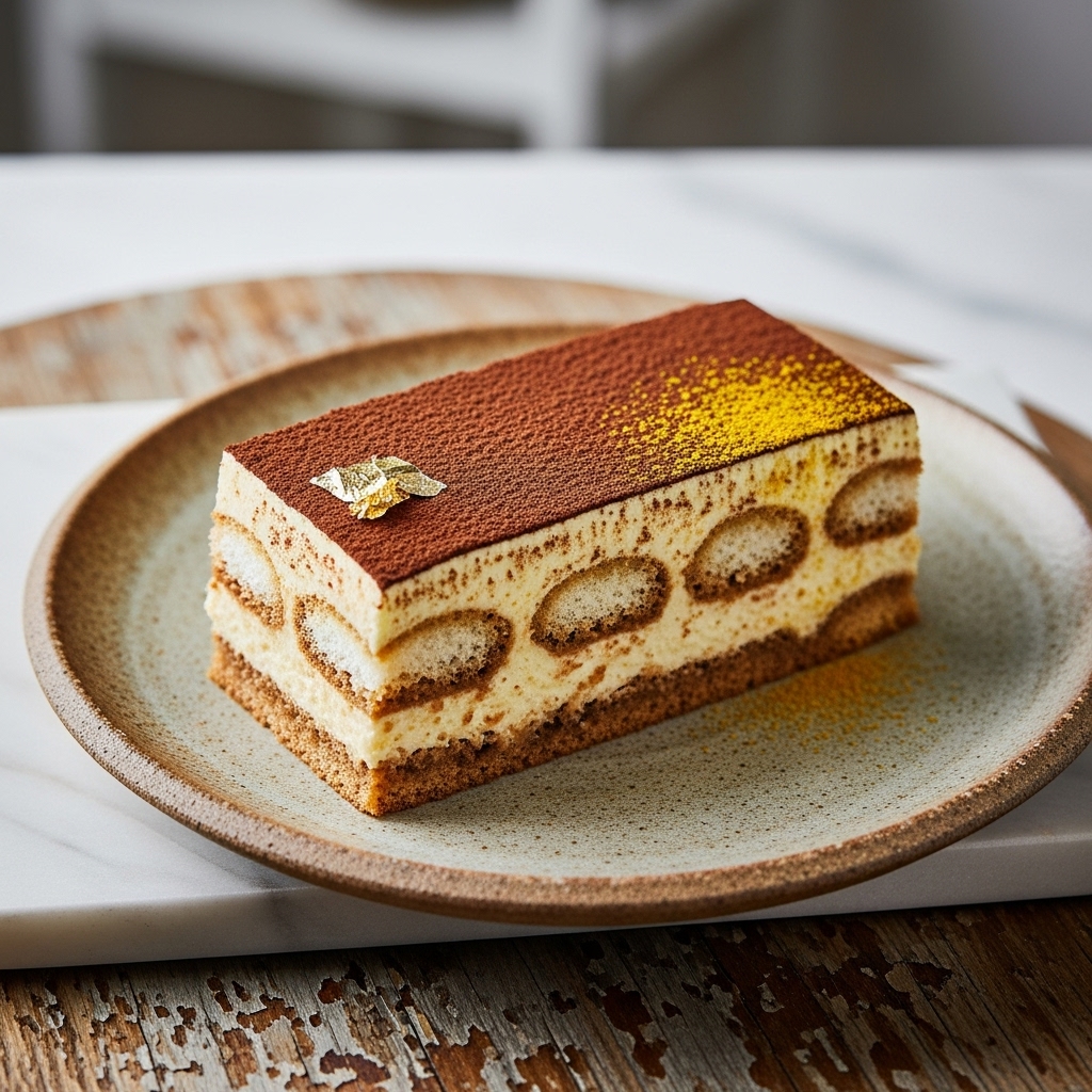 Aphrodite’s Golden Sunrise Tiramisu
