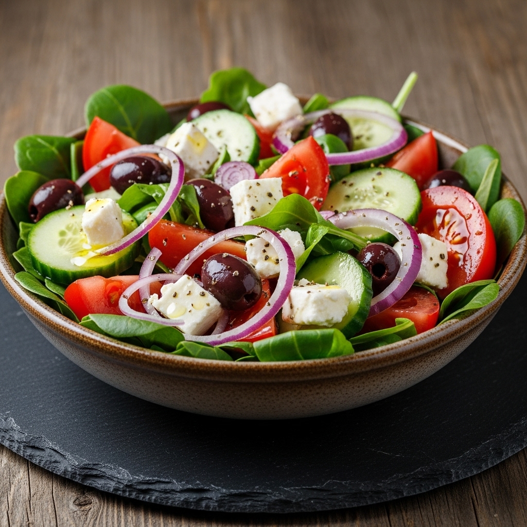 Vibrant Mediterranean Salad Bowl