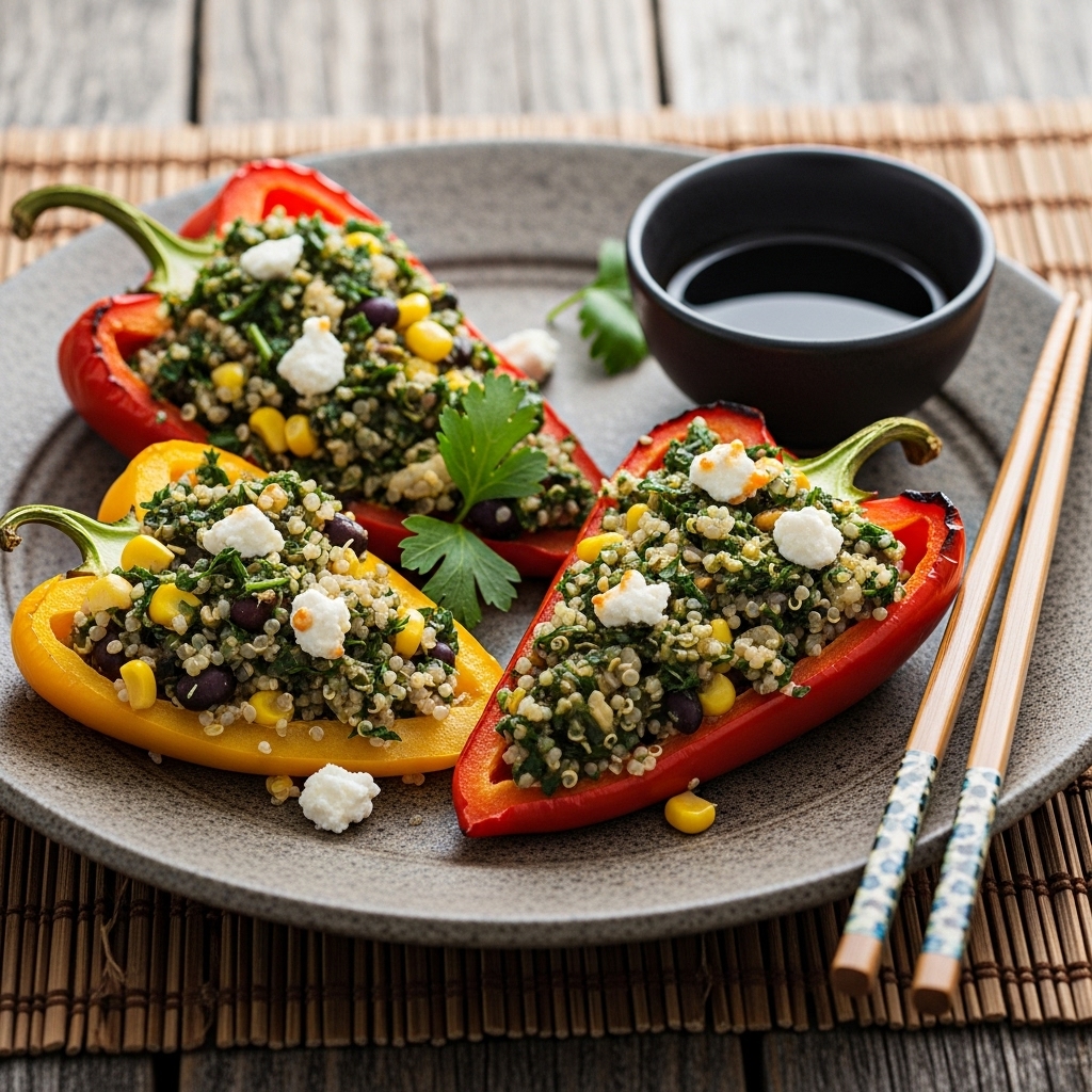 Argentinian Vegetarian Chimichurri Stuffed Peppers – A Sensory Fiesta!