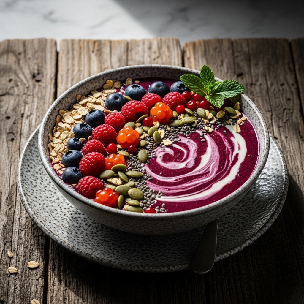 Vibrant Nordic Smoothie Bowl – Rejuvenate Your Body and Spirit