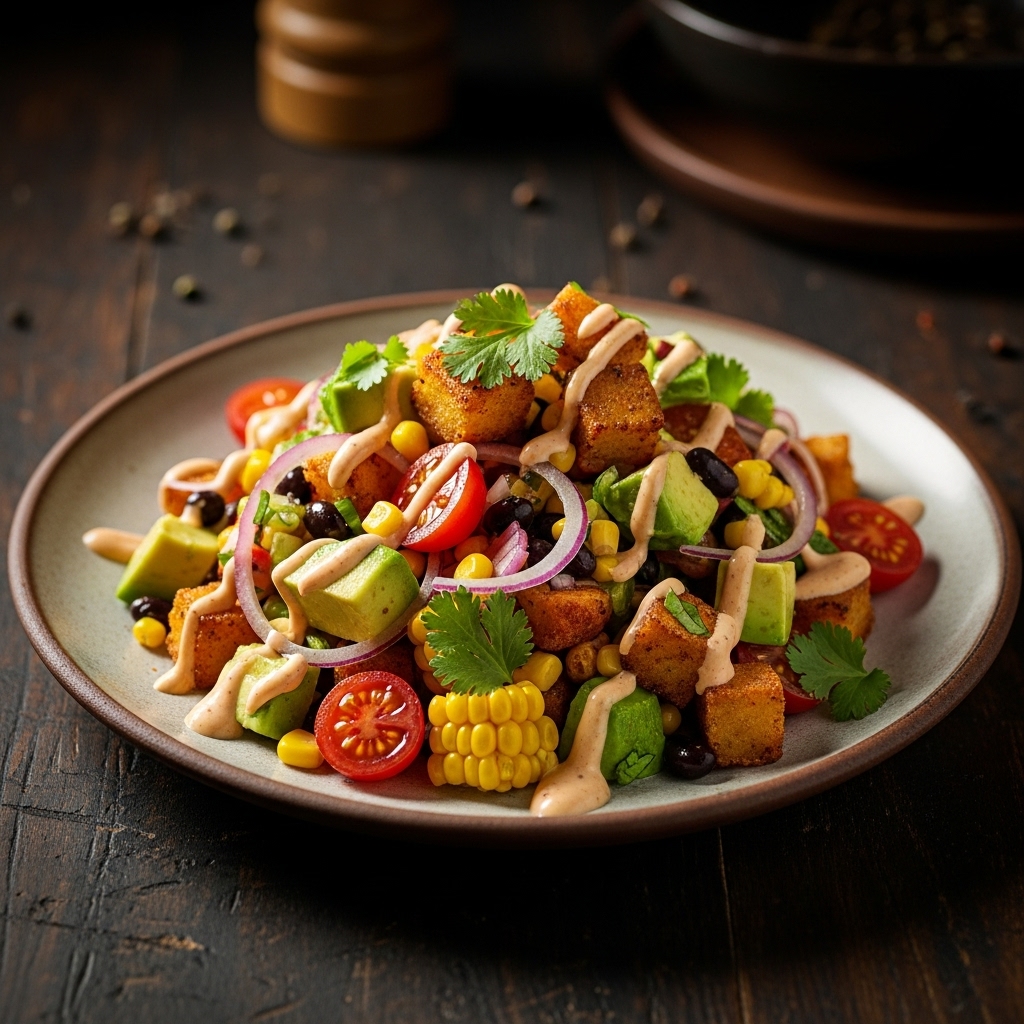 Delightful Colombian Arepa Chopped Salad: A Fresh and Healthy Snack for Your Summer Nibbles