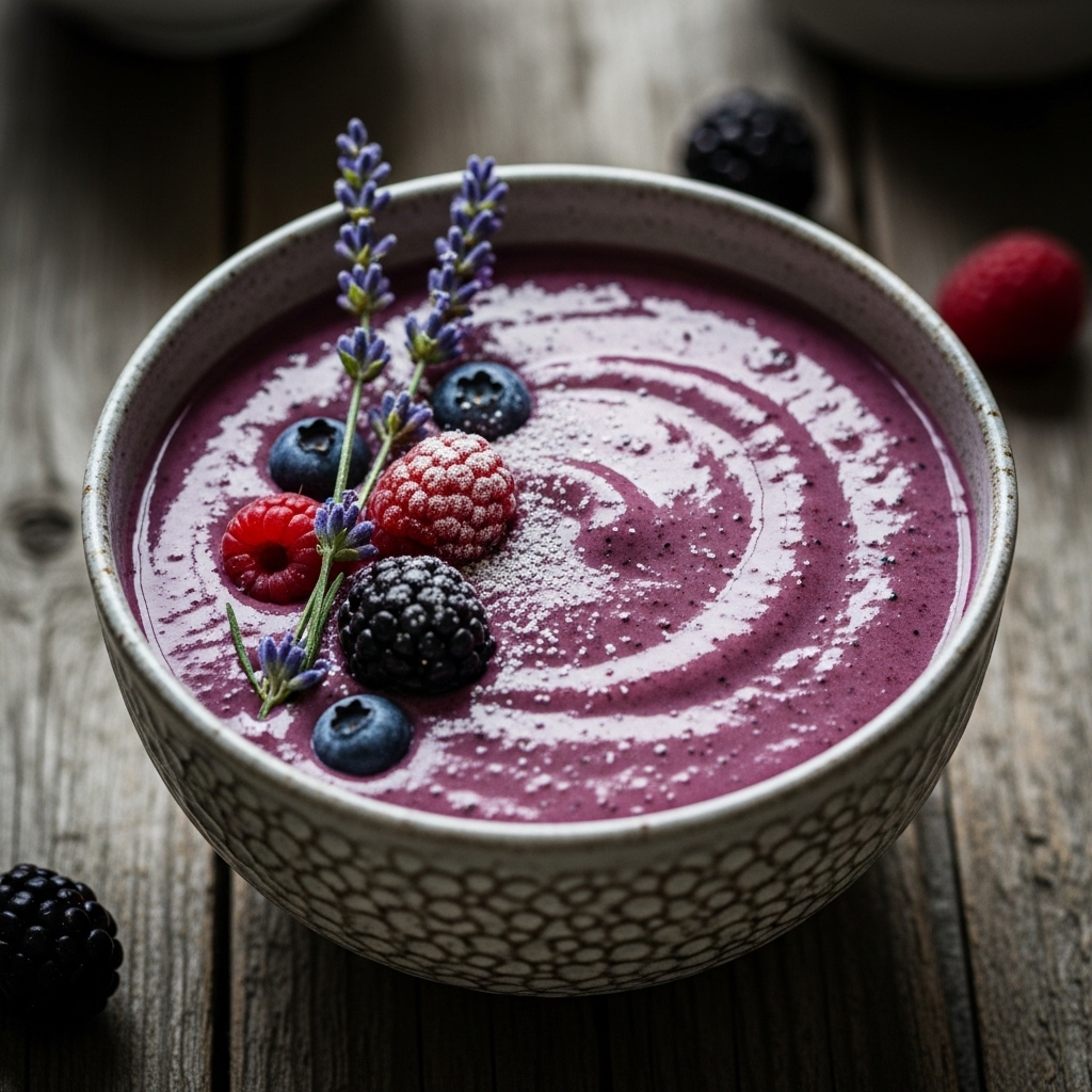 A Whisper of Berries: A Velvety Berry-Lavender Mocktail