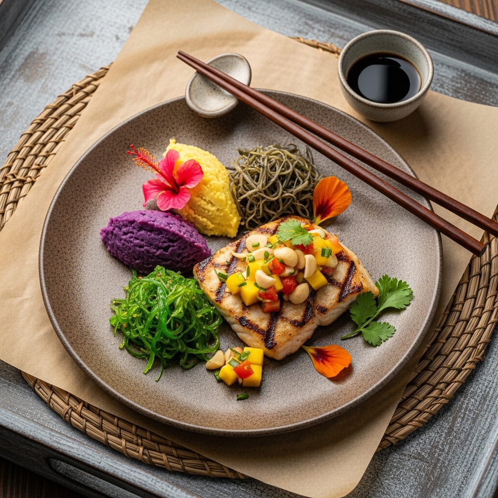 Hawaiian Ahi Tuna and Mango Quinoa Dinner Bowl | CookJunkie