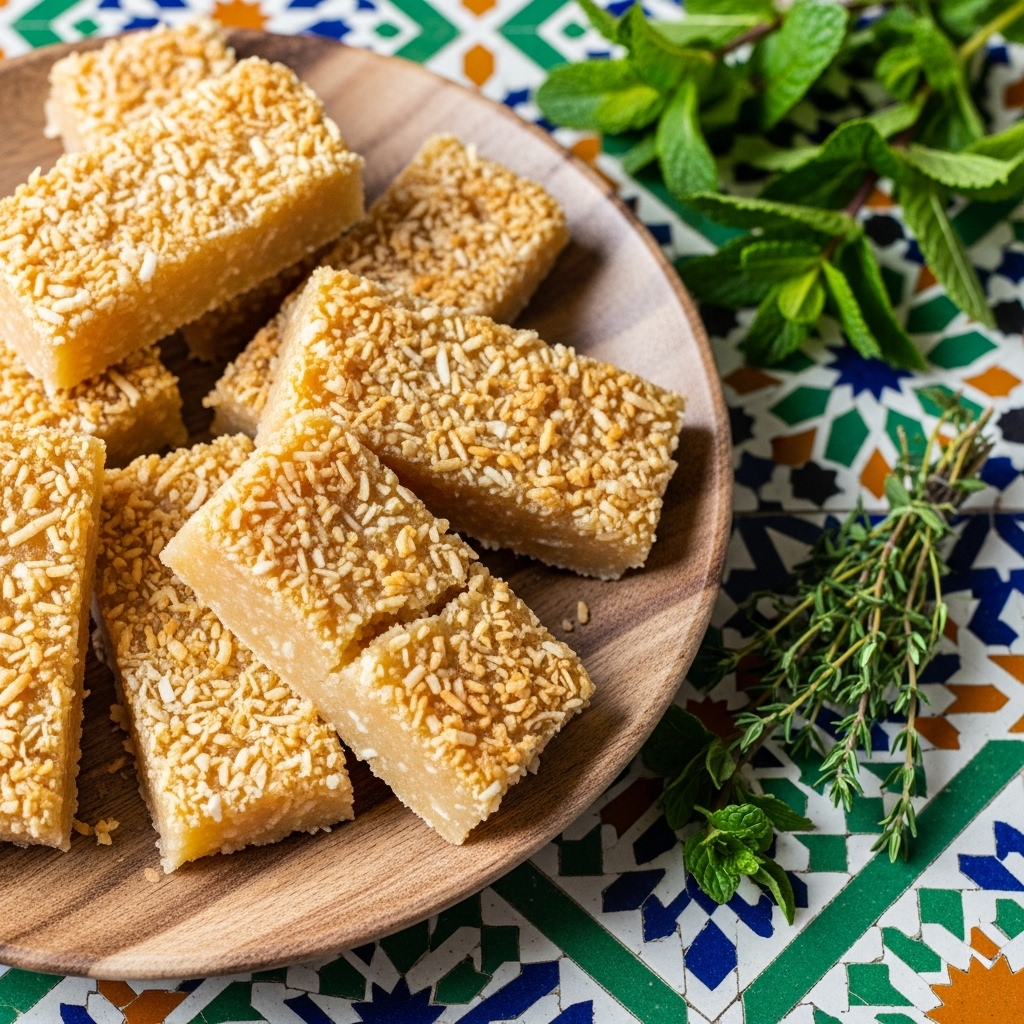 Nigerian Coconut Cassava Fudge Bars | CookJunkie
