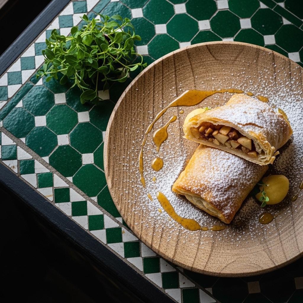 Apfelstrudel-inspired Vegetarian Vegan Delight