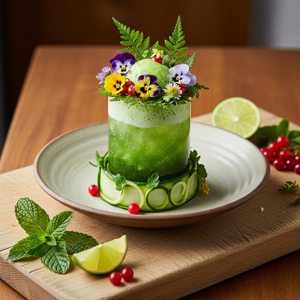 Whimsical Forest Fizz – A Vegetarian Beverage Extravaganza