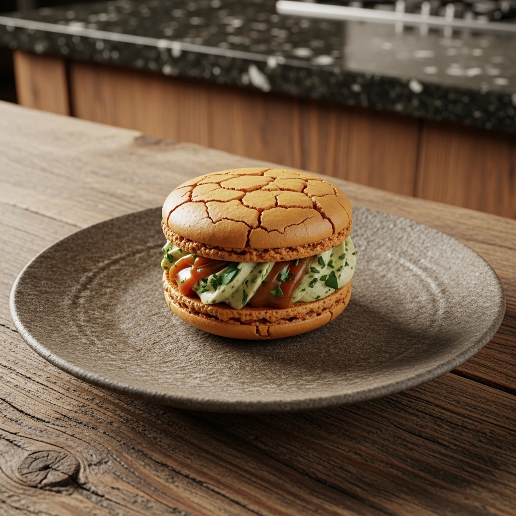 Argentina’s Dulce de Leche Chimichurri Macaron