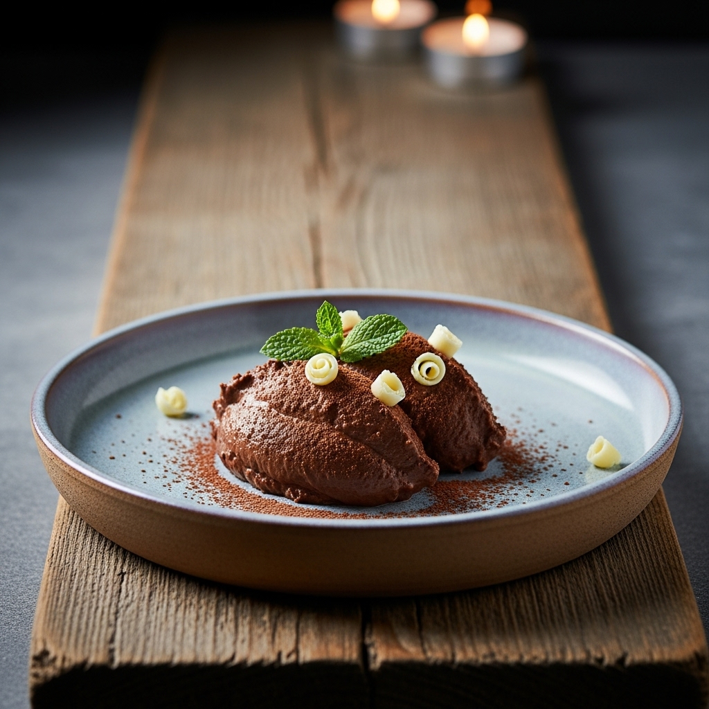 Aegean Whisper: Greek-Inspired Chocolate Avocado Pudding