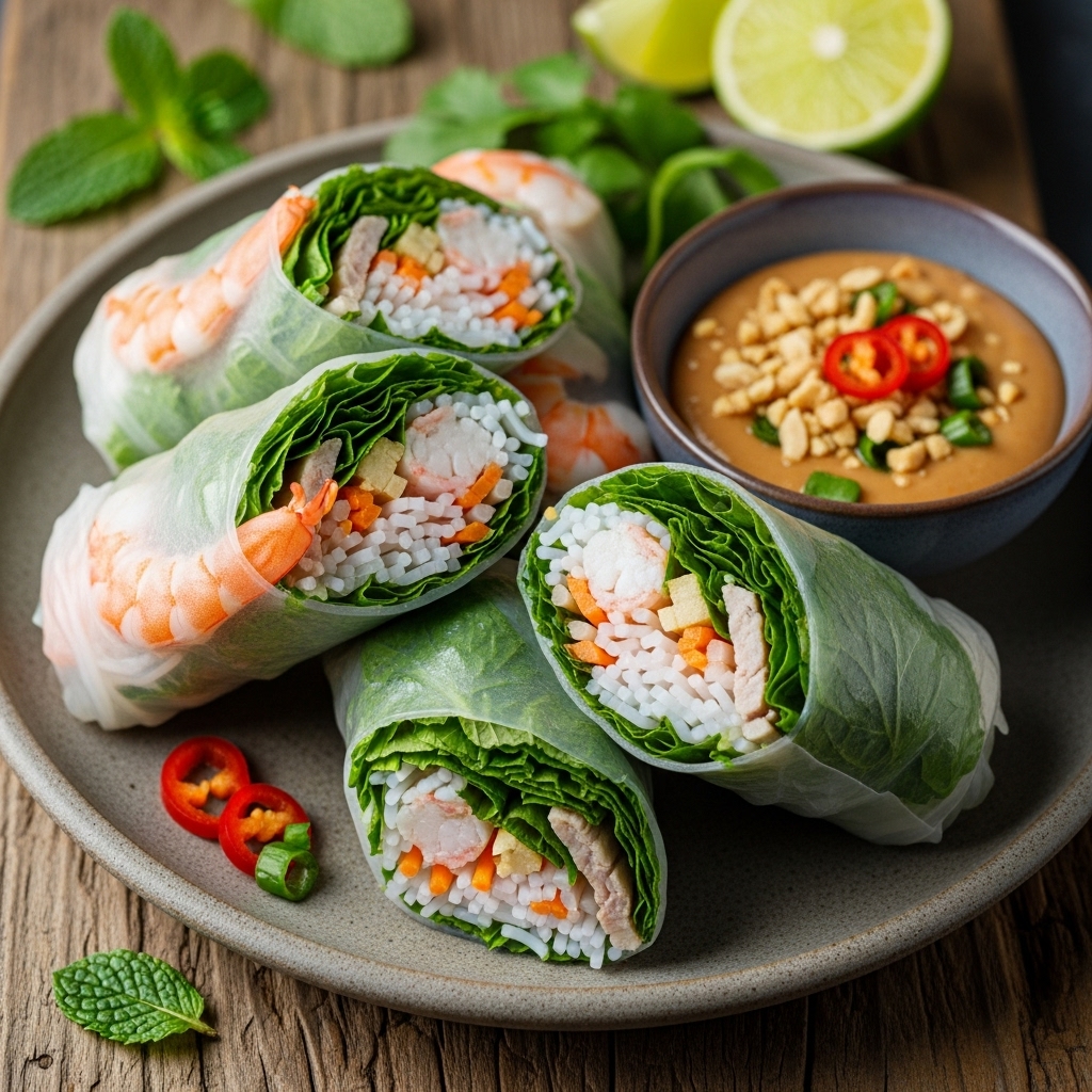 Nourishing Vietnamese Rice Paper Rolls