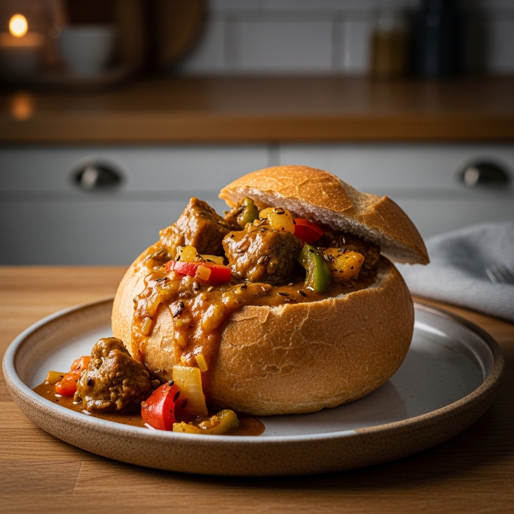 South African Style Keto Bunny Chow – A Delightful Low Carb Twist on Traditional Curry in Bread!