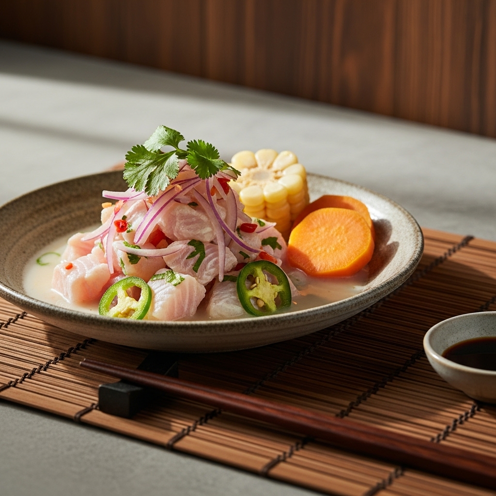 Aromatic Peruvian Ceviche Delight – A Fresh, Zesty, and Exquisite Seafood Symphony
