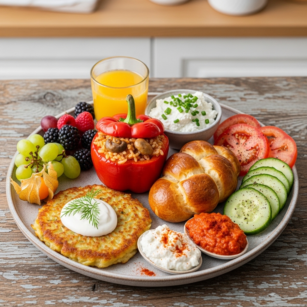 Hungarian Vegetarian Breakfast: A Wholesome and Delightful Start to the Day