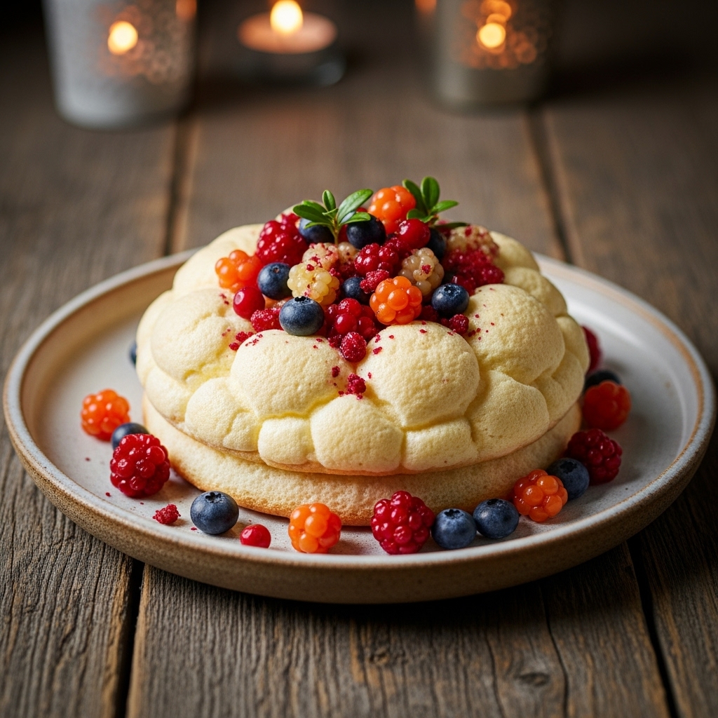 Arctic Berry Cloud Cake