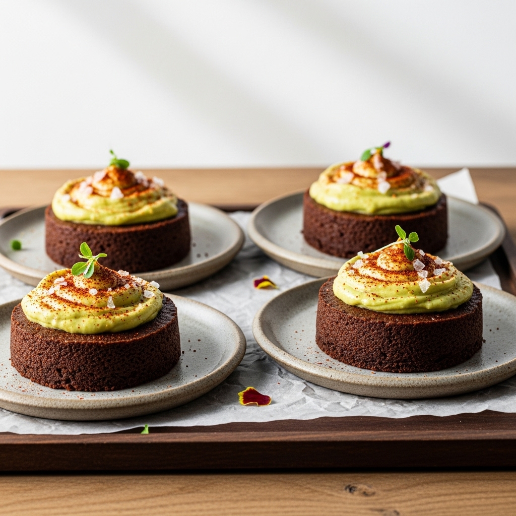 Paleo Tex-Mex Chocolate Avocado Mousse Cakes