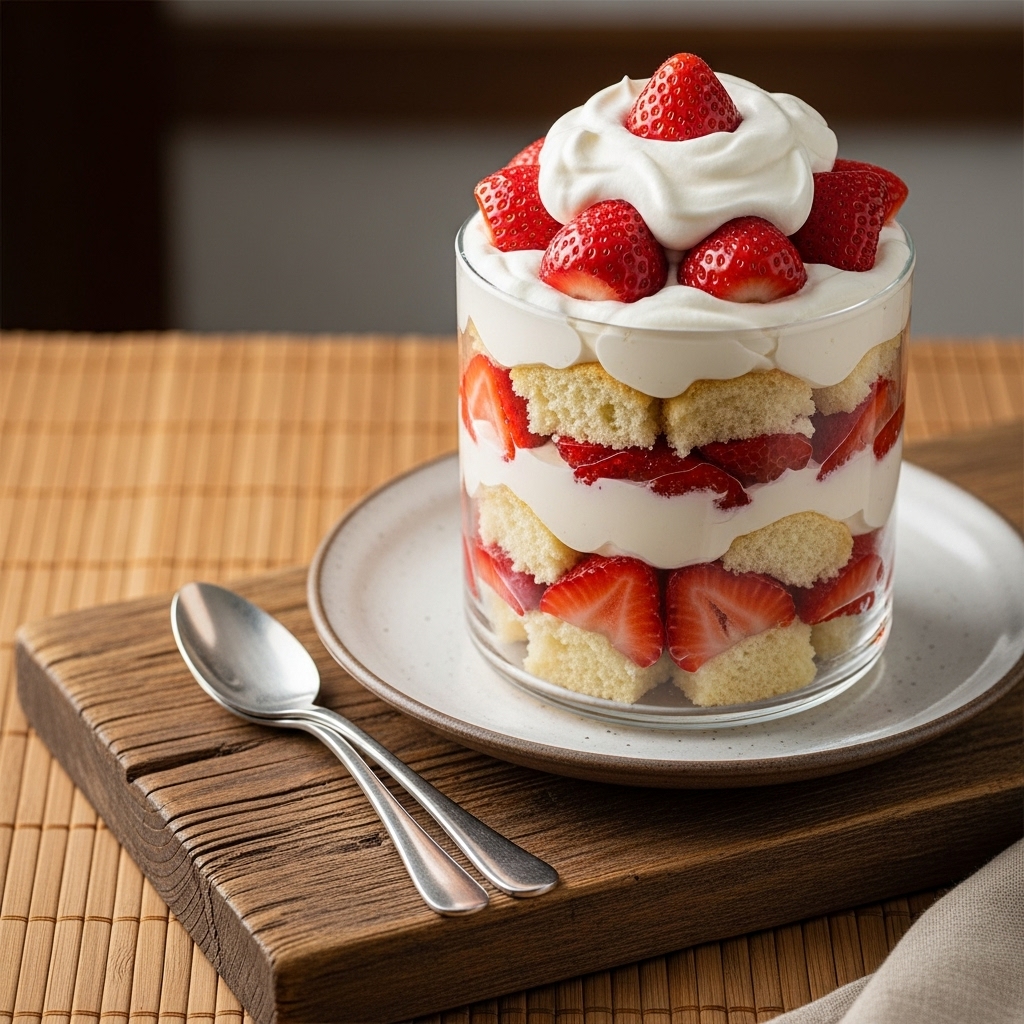 A Symphony of Summer: Strawberry Shortcake Trifle