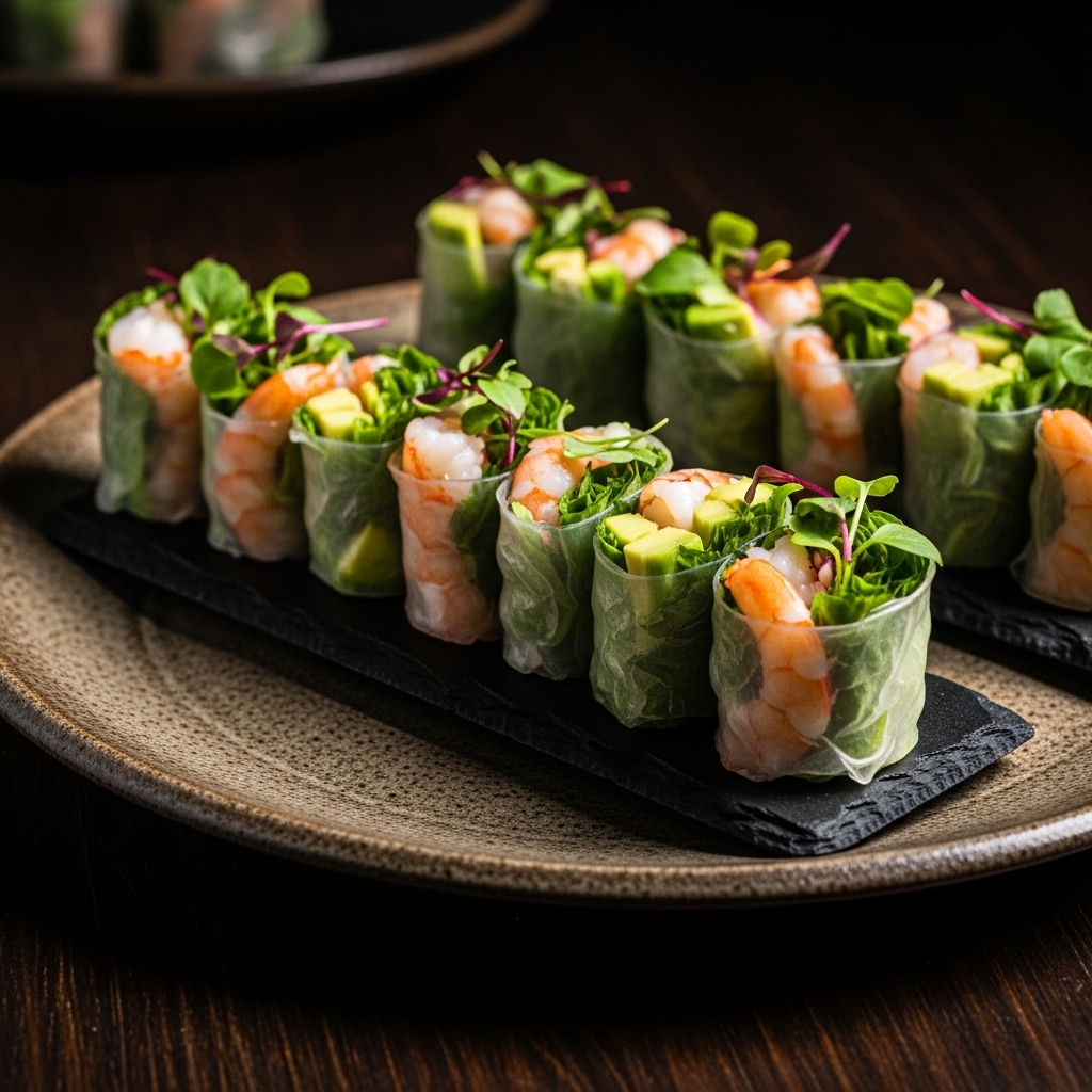 Paleo Vietnamese Spring Rolls with Shrimp & Avocado