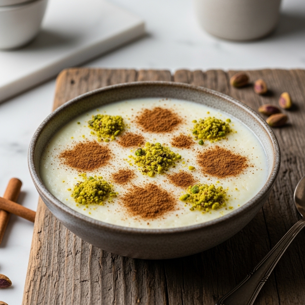 Persian Firni Rice Pudding | CookJunkie