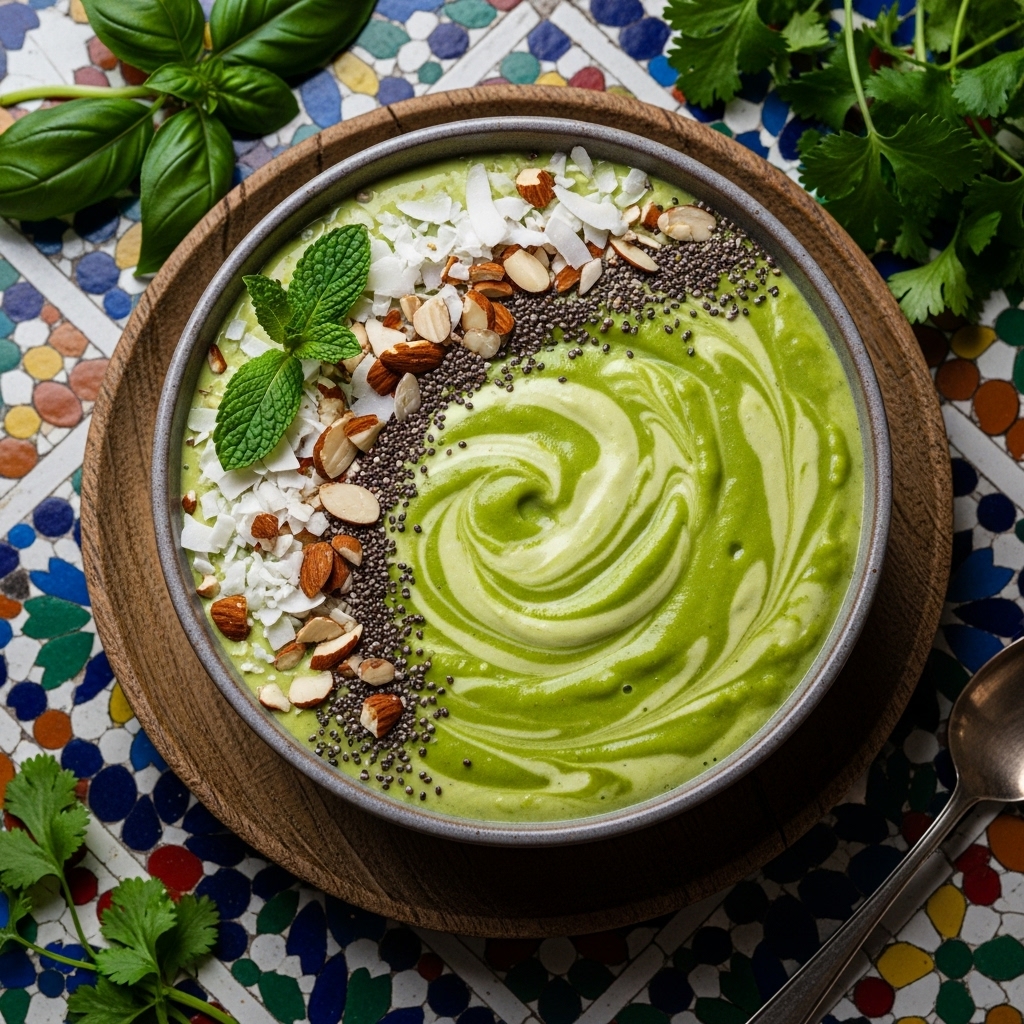 Vibrant Vietnamese Avocado Smoothie Bowl – A Keto-Friendly Delight!