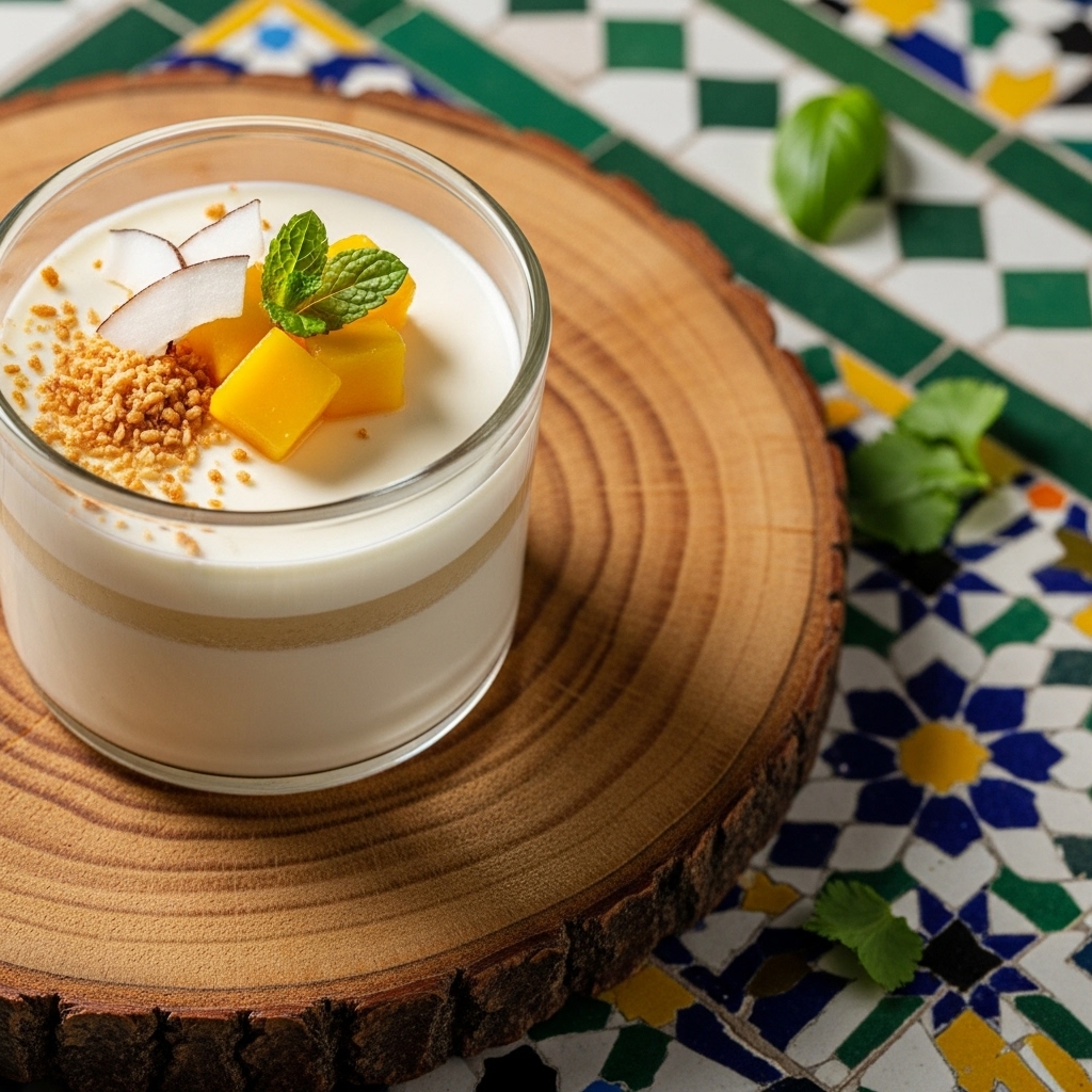 Exquisite Colombian Agua de Coco Coconut Panna Cotta: A Vegetarian-Friendly Dessert Delight!