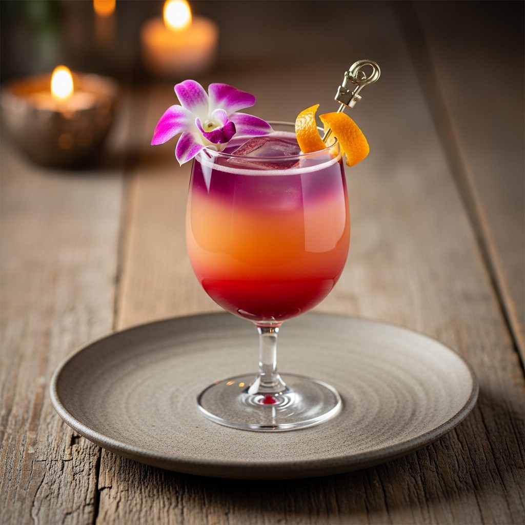 Aphrodite’s Blissful Sunset Mocktail