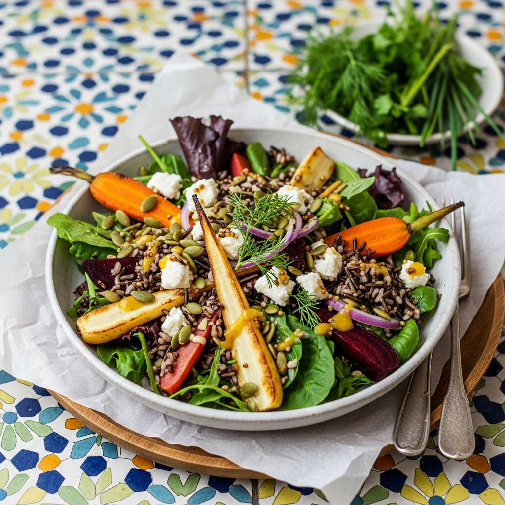 Vibrant Nordic Harvest Salad Bowl