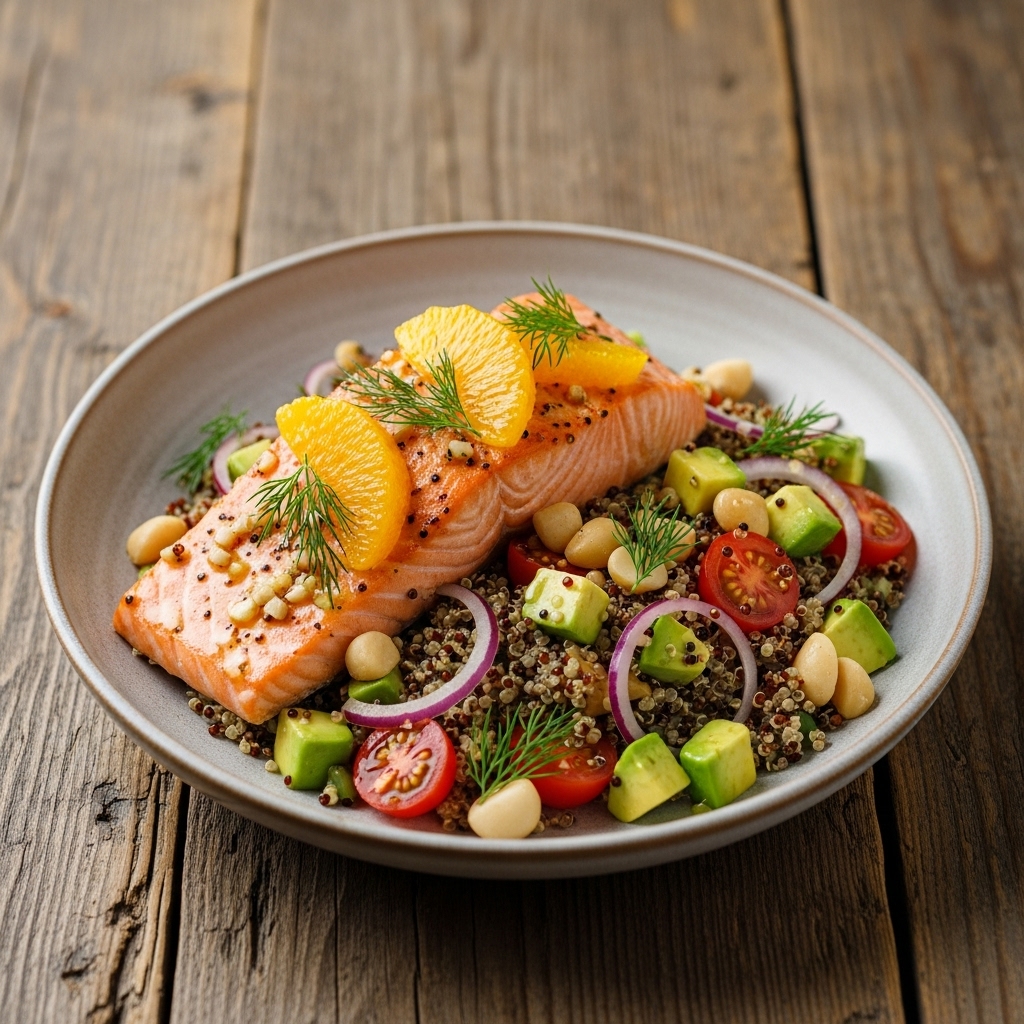 Aussie Sunrise Citrus Salmon & Quinoa Bowl
