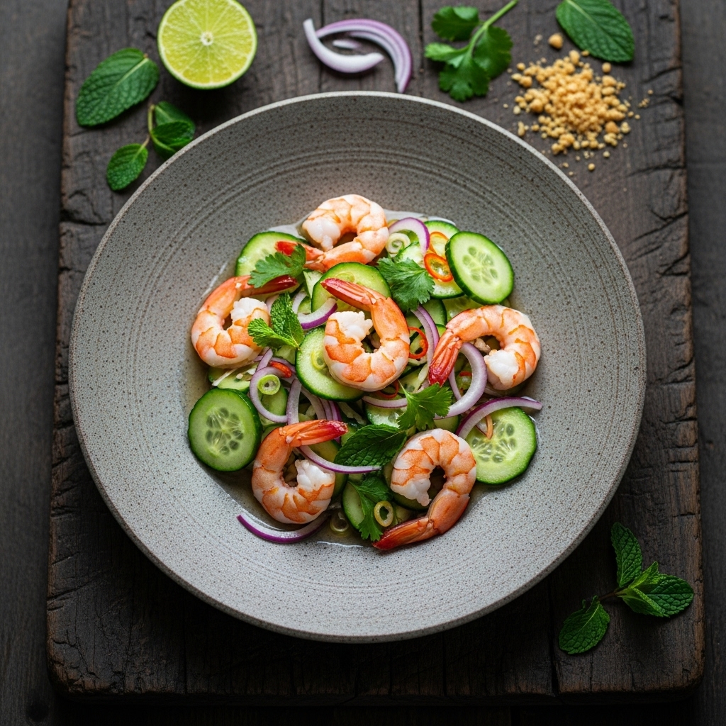 Vietnamese Shrimp & Cucumber Salad