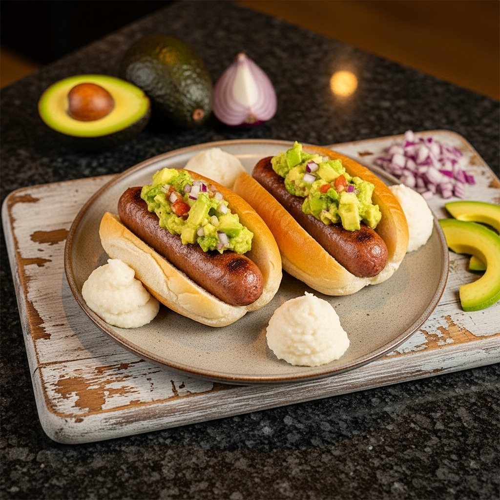 South African Breakfast Delight: Boerewors Rolls with Avocado Salsa & Pap