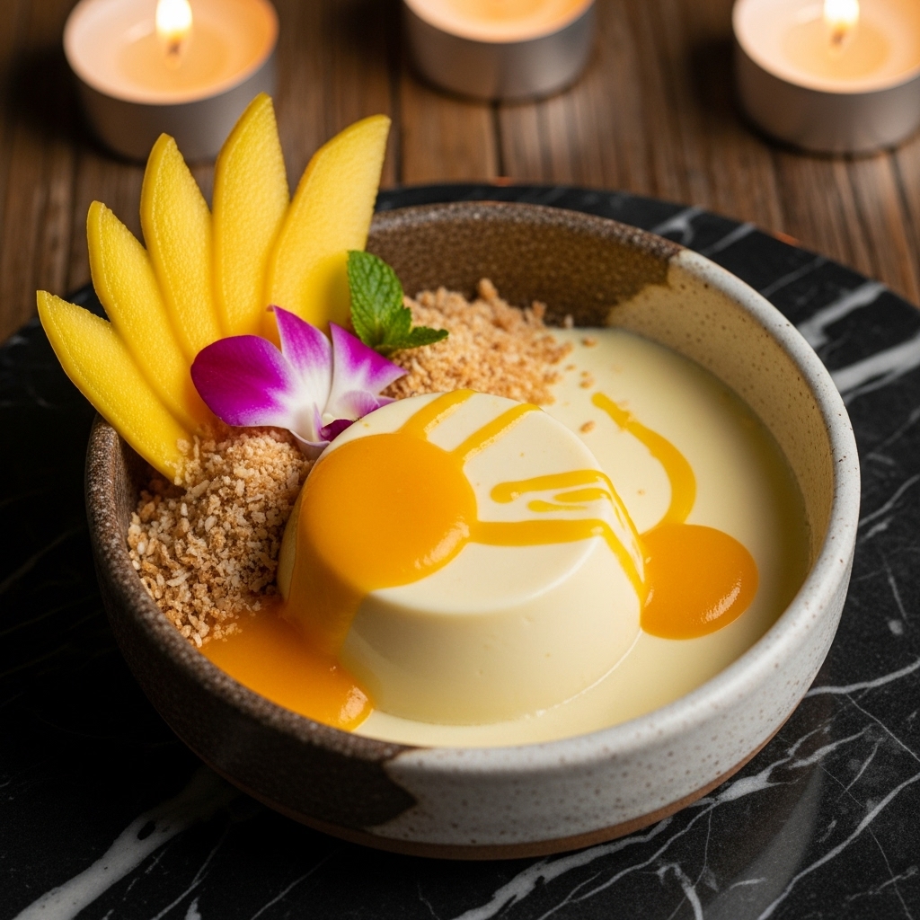 Aromatic Thai Mango & Coconut Panna Cotta