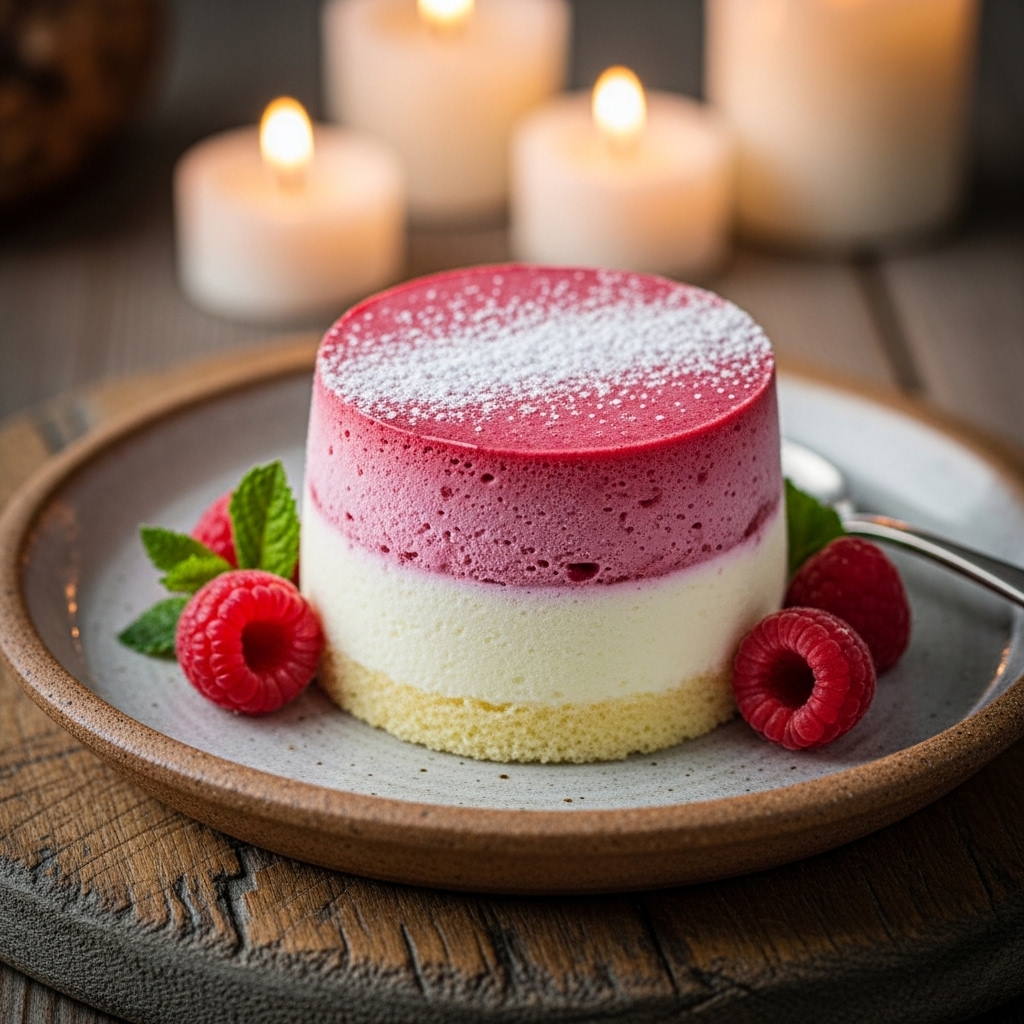 German Raspberry White Chocolate Mousse Cakes | CookJunkie