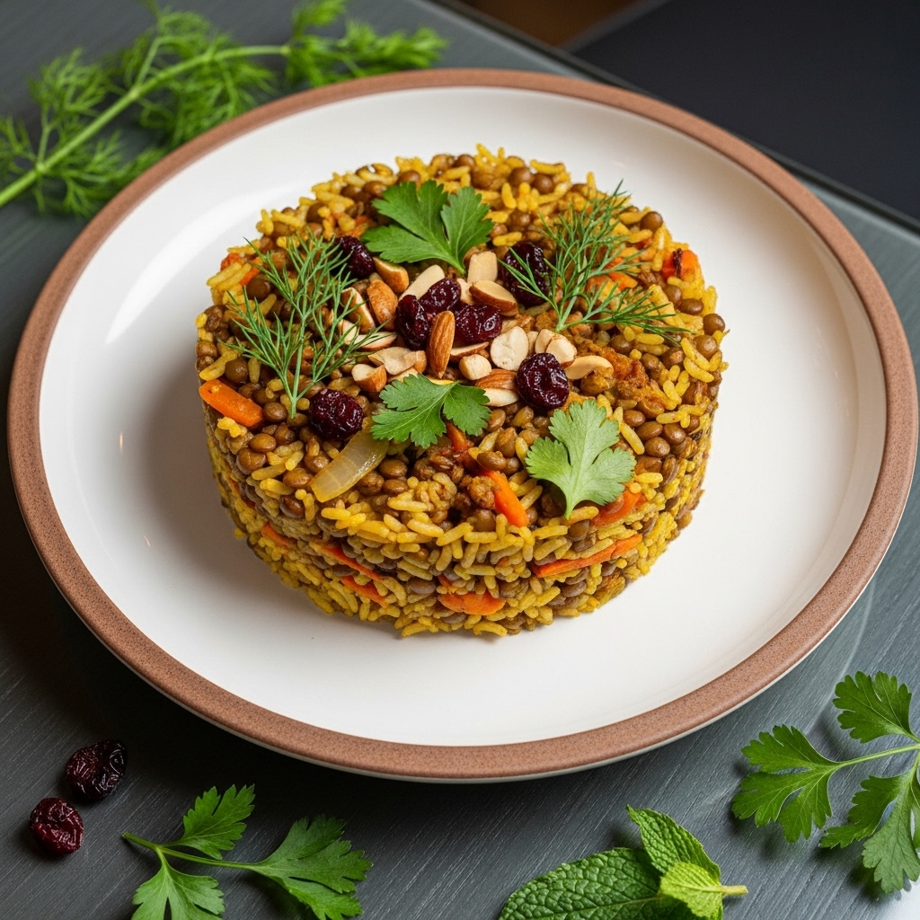 Mediterranean Persian Lentil & Rice Pilaf: A Vegetarian Delight for Your Summer Picnic!